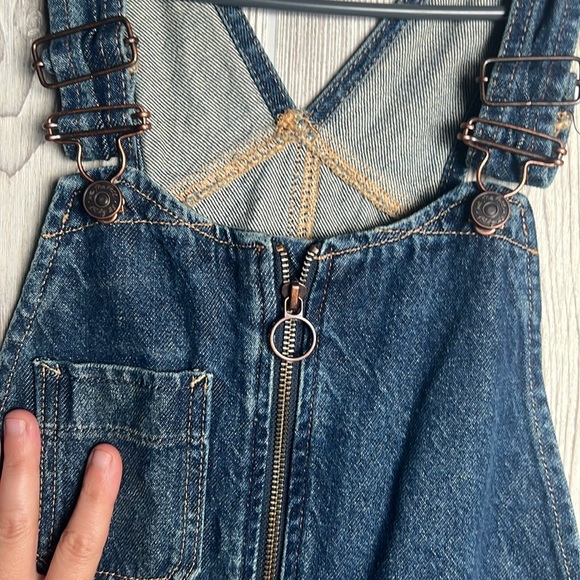 Free People Sunkissed Denim Short Overal Size 2 Cotton - Picture 3 of 6